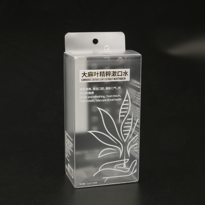 New Arrival Accept Small Packaging Clear Plastic Transparent RPET PET PVC Packaging Box Hanger