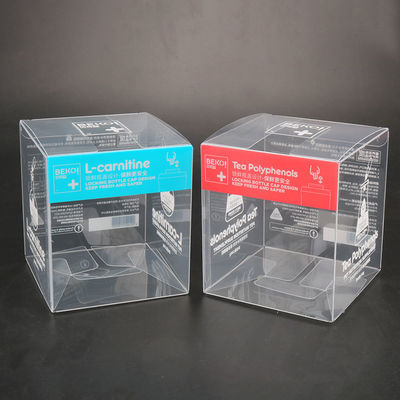 clear Acetate Plastic Box case Packaging Small Custom Pet Pvc pp Foldable Plastic Packing Box