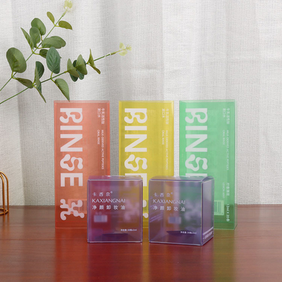 Transparent Plastic Box Packaging Folding PET PVC PP Clear Box Packaging Eco Friendly