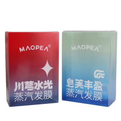 Custom Clear Plastic Acetate Box PET Transparent Cube Box Frosted PVC Packaging Box