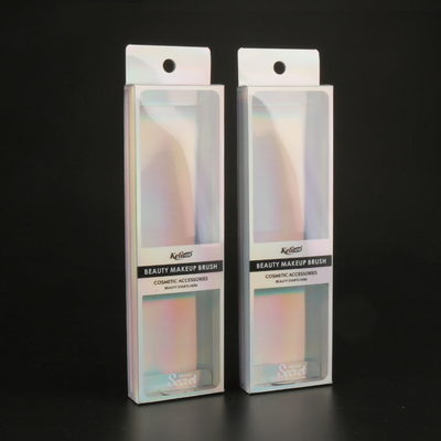 Custom Logo Cosmetic Package Transparent Visual Soft Crease PET PVC Acetate Packaging Boxes