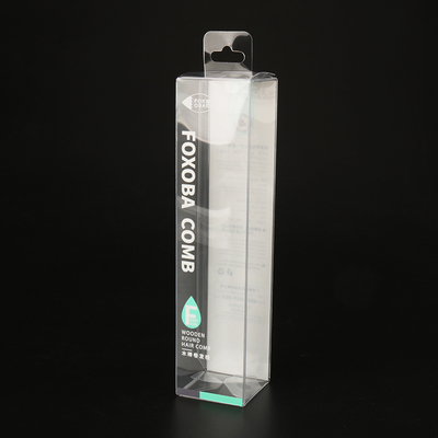 Custom Logo Cosmetic Package Transparent Visual Soft Crease PET PVC Acetate Packaging Boxes