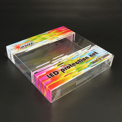 Custom Logo Cosmetic Package Transparent Visual Soft Crease PET PVC Acetate Packaging Boxes