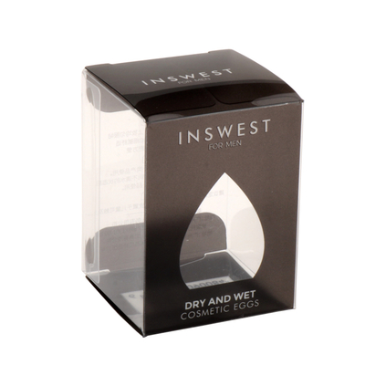 Custom Logo Cosmetic Package Transparent Visual Soft Crease PET PVC Acetate Packaging Boxes