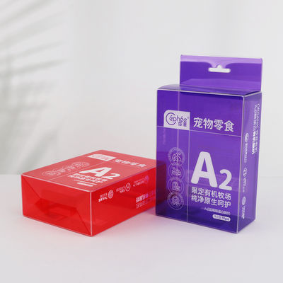Custom Transparent Frosted Box Printing PET PVC PP Plastic Packaging Boxes