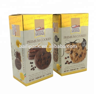 Eco-friendly Food Packaging Custom Materials Cookie Foiled Paper Gift Product Packaging Window Box