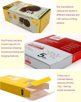 Professional Design Custom Paper Box Food Gift Packaging With PVC Window Health Care Cosmetic Box