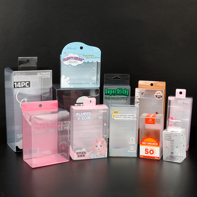 Transparent Plastic Printed PVC Box Display Packaging Folding Acetate Boxes Clear Vinyl PVC PET RPET Packaging Box